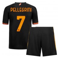 Maglie da calcio AS Roma Lorenzo Pellegrini #7 Terza Maglia Bambino 2023-24 Manica Corta (+ Pantaloni corti)